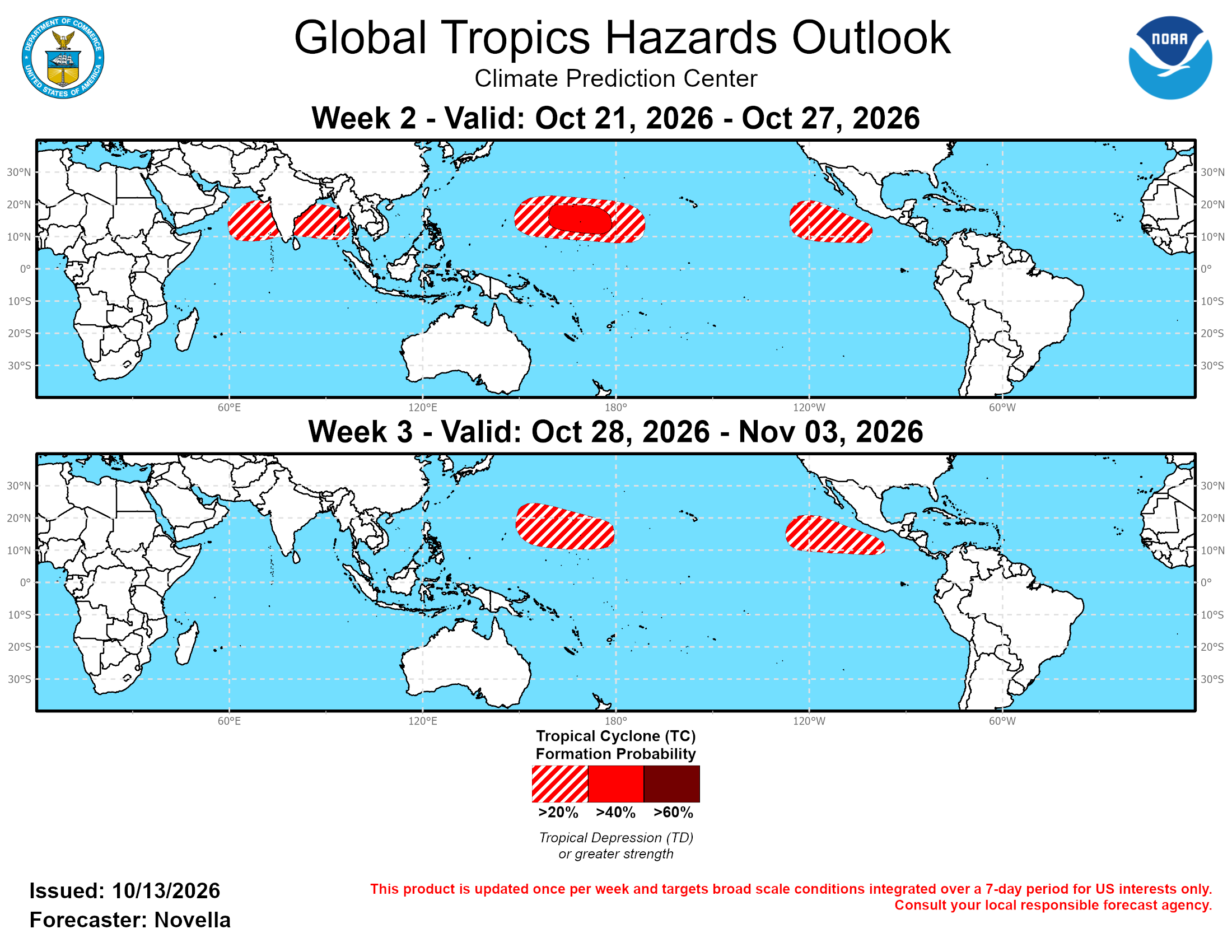 3 Week Tropical Cyclone Formation Probability//10/13/26 