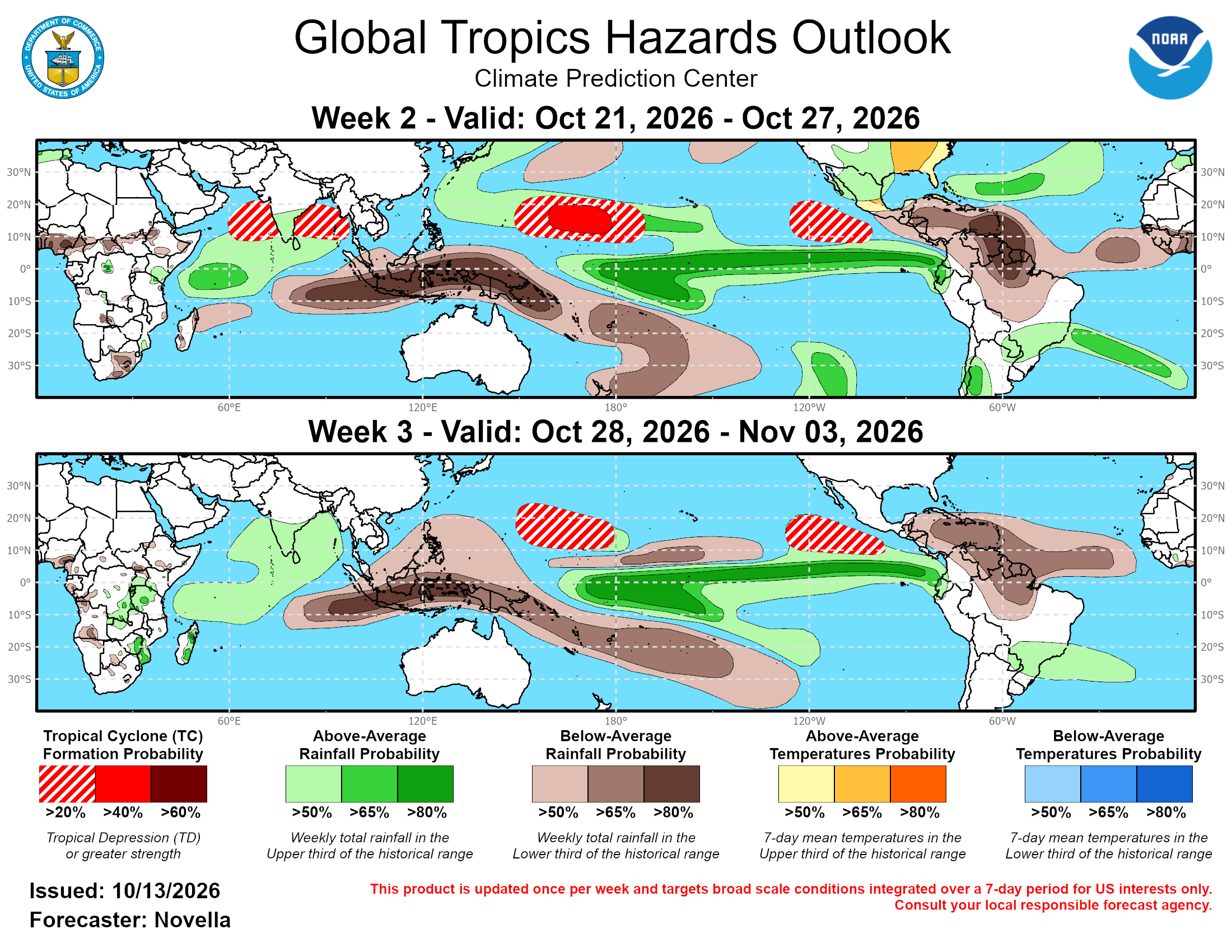 3 Week Tropical Cyclone Formation Probability//10/13/26 