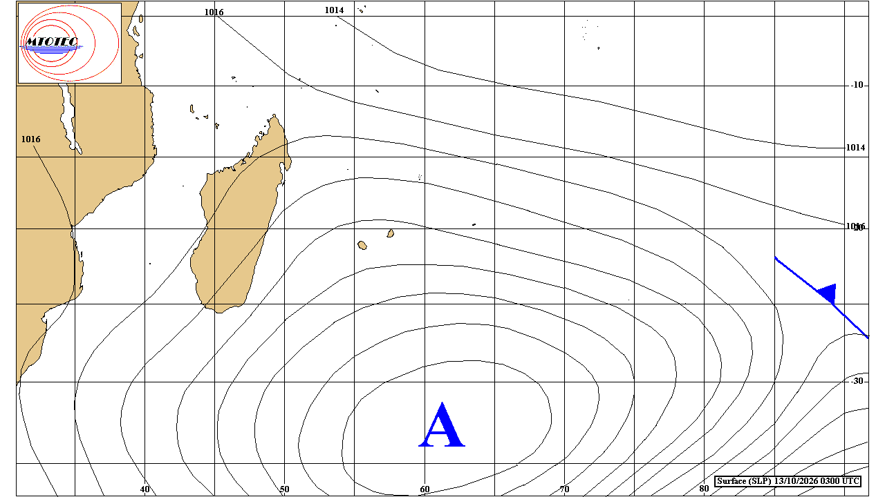 ILES SOEURS: Maurice/Réunion/Rodrigues/Agaléga/Tromelin: relevés & analyses climatologiques du 13/10/26