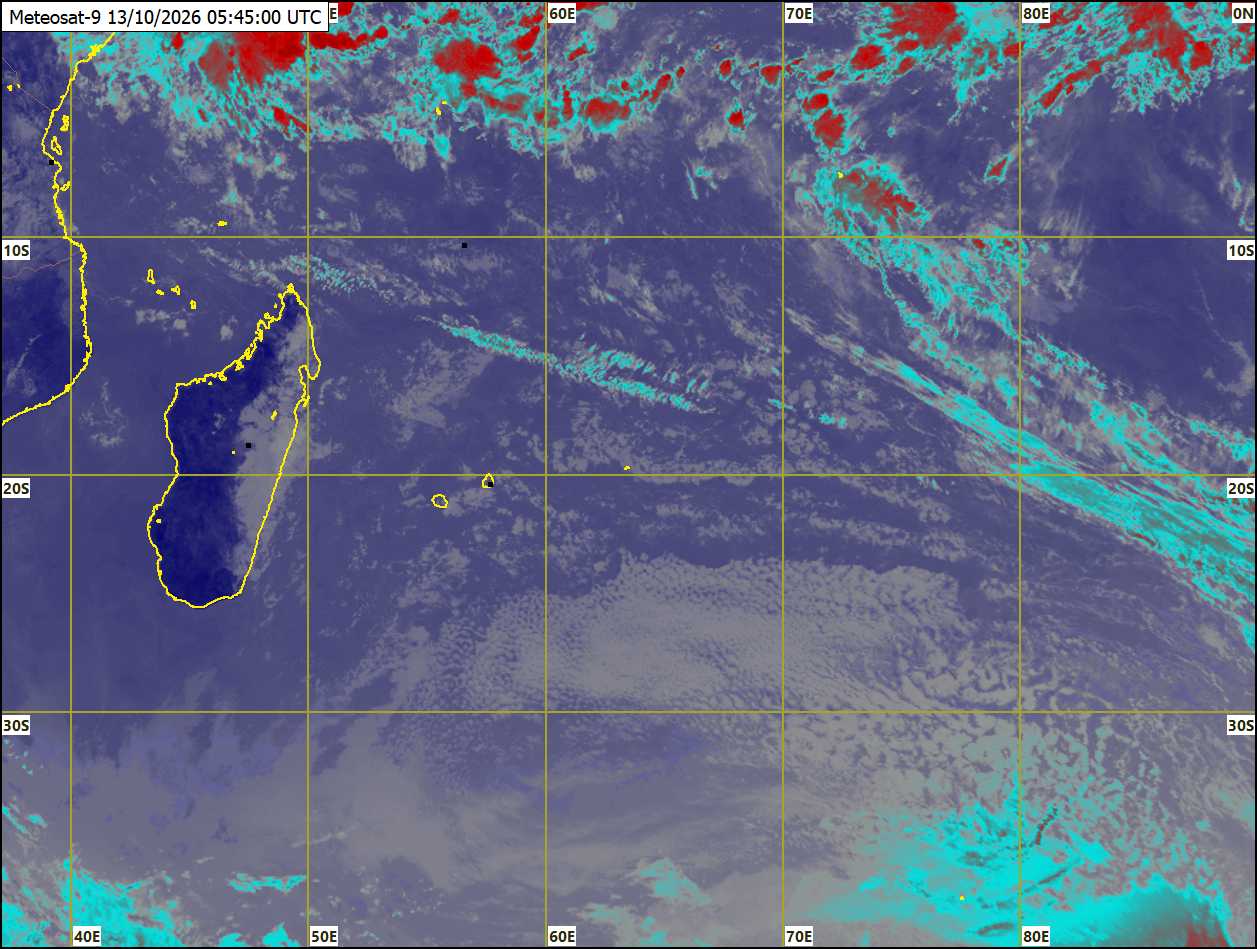 ILES SOEURS: Maurice/Réunion/Rodrigues/Agaléga/Tromelin: relevés & analyses climatologiques du 13/10/26