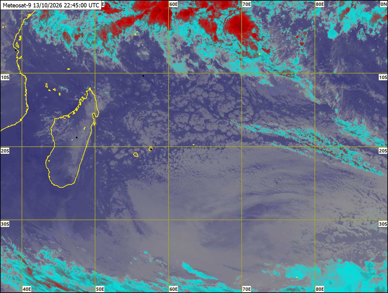 ILES SOEURS: Maurice/Réunion/Rodrigues/Agaléga/Tromelin: relevés & analyses climatologiques du 13/10/26