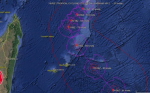 CILIDA: second bulletin de prévisions du Joint Typhoon Warning Center