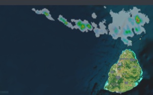 MAURICE: averses et orages possibles cet après midi