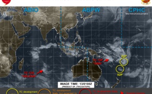 Cyclones: Sud Pacifique: 3 systèmes : mais OMA devrait avaler les deux autres ( VIDEO )