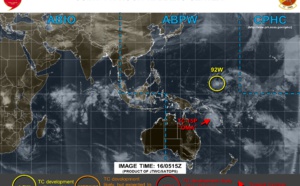 Western North Pacific: Invest 92W now on the chart from JTWC