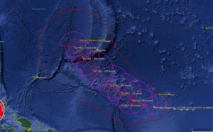 21UTC: WUTIP(02W) forecast to intensify rapidly to a CAT3 US in 3 days while approaching the Guam/Yap area