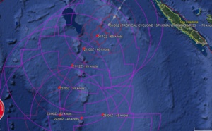 03UTC: cyclone OMA(15P): slow-moving and forecast to weaken next 4 days