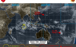 South Indian: 96S is now on the maps, low for the next 24 hours