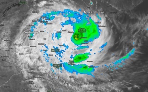 09UTC: TC IDAI(18S) is over overland now, Maximum intensity reached over water was 110knots, top Category 3 US
