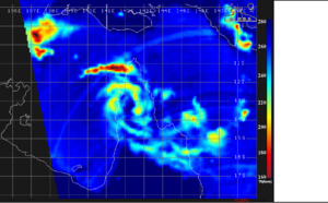 09UTC: TC TREVOR(20P): close to moving back over sea, expected to intensify rapidly next 48h over Gulf of Carpentaria