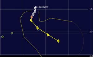 Mascarenes area: TC 22S slow-moving, intensifying rapidly next 48hours, potential direct threat to Rodrigues 