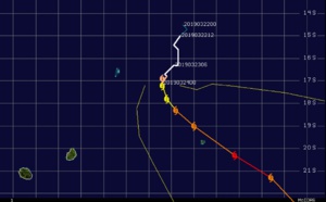 09UTC: JOANINHA(22S) category 1 US, intensifying to category 3 within 36h and slowly heading for Rodrigues island