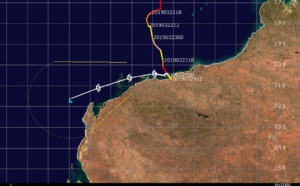 09UTC: VERONICA(21S): intensity forecast to fall below 35knots in 36h
