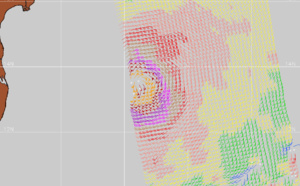 Cyclone FANI(01B) category 3 US, intensifying and slowly approaching northeast India(VIDEO) 