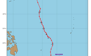 INVEST 90W: slow development next few days while remaining over open seas