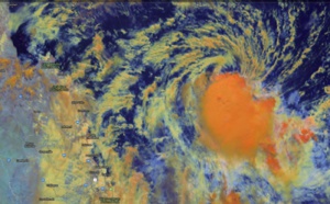 Coral Sea: TC ANN(27P) forecast to make landfall near Coen in 24 hours as a 35knots cyclone
