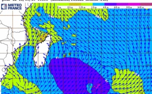 REUNION: rafales de 85km/h cet après midi, vagues de 4m au sud de la Réunion la nuit prochaine