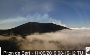 Eruption: point météo de midi sur la région du volcan et de la RN2