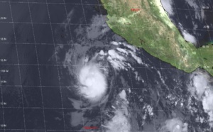 01E named ALVIN and forecast to intensify a little bit more than initially forecast 