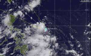 Tropical Depression 04W is forecast to intensify gradually next 3 days while slowly approaching Taiwan