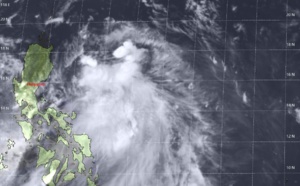 TD 04W is no longer forecast to intensify due to strong shear