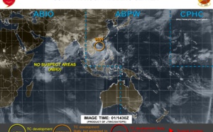 South China Sea: INVEST 96W now upgraded to MEDIUM