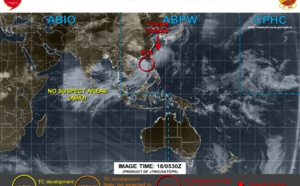 INVEST 91W is upgraded to HIGH but possible intensification does appear limited