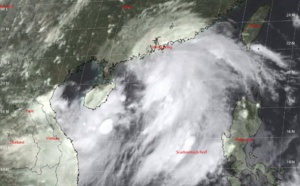 South China Sea: TS WIPHA(08W) will be entering the Gulf of Tonkin in approx 24hours