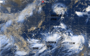 Busy Tropics: 09W, 10W, 11W, Invest 96W and Invest 95B.