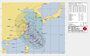 Lekima(10W) to reach category 3 before 48h,approaching northern Taiwan.09W,11W,96W,95B updates.