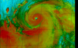 Lekima(10W) category 2 intensifying to almost STY intensity and striking the Yaeyama  before 36h