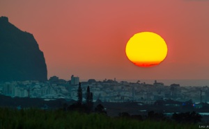 Magnifique coucher de soleil sur Saint Denis 