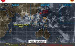 Invest 99W near Yap, moving West North-west, gradual intensification next several days