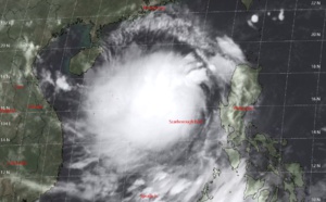 PODUL(13W) now over the South China Sea and intensifying a bit