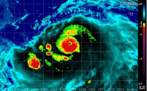 Super Typhoon Hagibis reaching Cat5 soon, passing very close to Anatahan within 12h