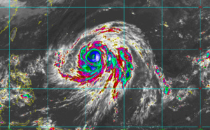 Super Typhoon Hagibis: eyewall replacement cycle not completed
