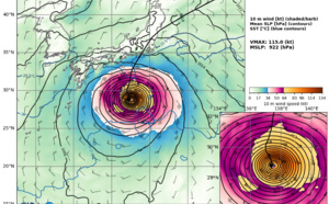 Typhoon Hagibis is forecast to track dangerously close to the Tokyo area shortly before 24h