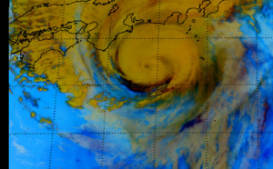 Typhoon Hagibis(20W) making landfall in the Tokyo area within 12hours