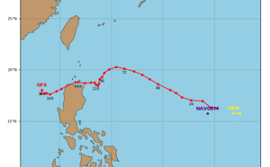 Invest 96W: forecast to track toward Luzon with slow development