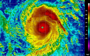 Bualoi(22W) now a powerful cat4 typhoon but forecast to spare mainland Japan. 