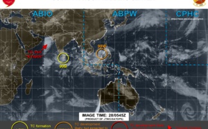 Invest 98W may intensify once over the South China Sea