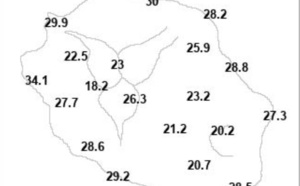Pointe des 3 Bassins: Nouveau record de température relevé par Météo France
