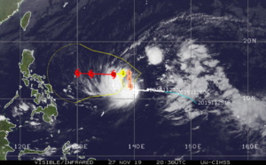 Kammuri now a Typhoon should be intensifying next 4 days, approaching the Philippines