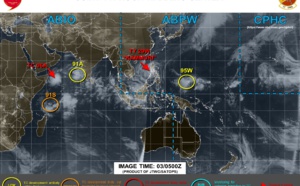 TY Kammrui(29W) , TC 06A, Invest 95W, 91A and 91S: updates at 03/06UTC