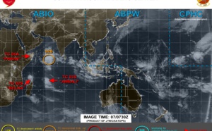 TC 02S(BELNA) cat 2 and intensifying. 03S(AMBALI), Invest 92B and 93P: updates 07/09UTC