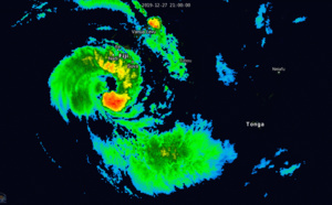 04P( Sarai) now a CAT 1 US, tracking apprx 190km South of Suva/Fiji