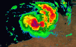 TC 06S named Blake, slowly intensifying and approaching Pardoo/WA 