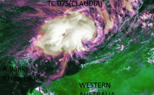 South Indian: 07S(CLAUDIA) forecast to reach Typhoon intensity within 12hours