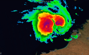 07S(CLAUDIA) has reached Typhoon intensity, still intensifying over open waters 07S(CLAUDIA) has reached Typhoon intensity, still intensifying over open waters