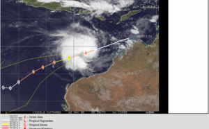 07S(CLAUDIA) still a category 1 US but intensifying over open waters 07S(CLAUDIA) still a category 1 US but intensifying over open waters